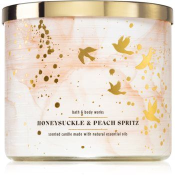 Bath & Body Works Honeysuckle & Peach Spritz lumânare parfumată