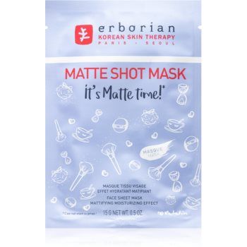 Erborian Shot Mask Its Matte Time! mască textilă hidratantă pentru un aspect mat