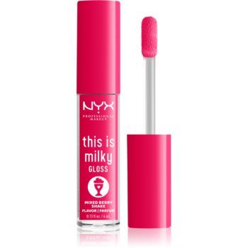 NYX Professional Makeup This is Milky Gloss Milkshakes lip gloss hidratant produs parfumat