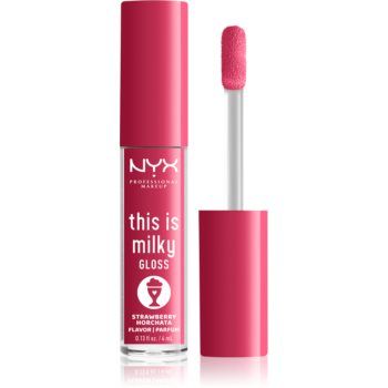 NYX Professional Makeup This is Milky Gloss Milkshakes lip gloss hidratant produs parfumat ieftin