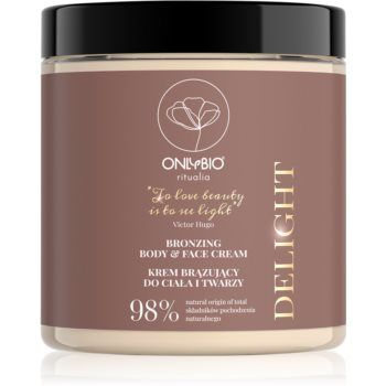 OnlyBio Ritualia Delight Crema autobronzanta pentru fata pentru a scoate in evidenta bronzul