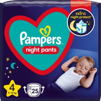 Pampers Night Pants Size 4 scutece tip chiloțel pentru noapte