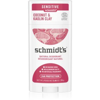 Schmidt's Coconut & Kaolin Clay deodorant stick 24 de ore