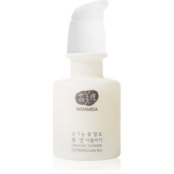 WHAMISA Organic Flowers Lotion Double Rich loțiune hidratantă revigorant