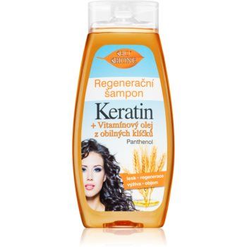 Bione Cosmetics Keratin + Grain sampon pentru regenerare pentru toate tipurile de păr