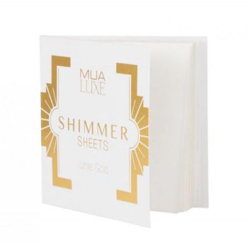 Foite iluminatoare Luxe Shimmer Sheet MUA Makeup Academy Professional - White Gold