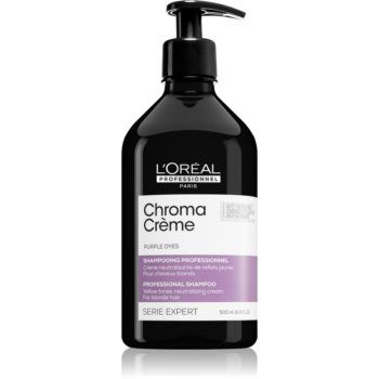 L’Oréal Professionnel Serie Expert Chroma Crème șampon pentru neutralizarea tonurilor de galben pentru par blond