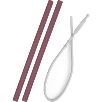 Minikoioi Straw with Cleaning Brush pai din silicon cu pensula
