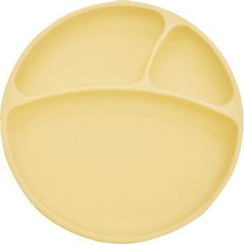 Minikoioi Puzzle Plate Yellow farfurie compartimentată cu ventuză