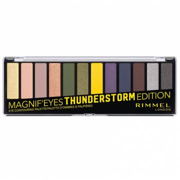 Paleta de farduri Rimmel London Magnif Eyes Eye Contouring Palette 010 Thunderstorm Edition, 14.2 g