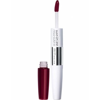 Ruj rezistent la transfer Maybelline New York Superstay 24H, 835 Timeless Crimson, 9 ml