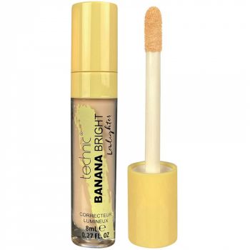 Corector pentru luminozitate, rezistent la transfer, Technic Banana Bright Peach Perfector, 8 ml