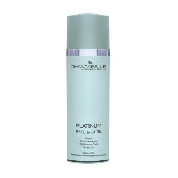 Crema de noapte Chantarelle Platinum Ultra Cure Anti-Ageing Night Compress-Cream Face and Eyes CD1467, 50ml de firma originala