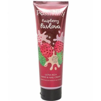 Crema pentru maini si cuticule cu Zmeura si Prajitura Pavlova, Possibility Ultra Rich, 120 ml