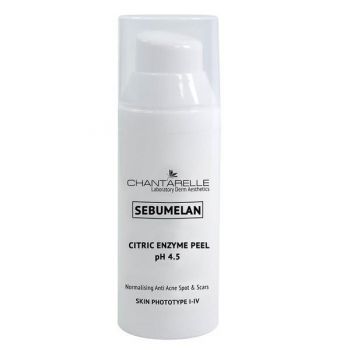 Exoliant Chantarelle Sebumelan Holistic Citric Enzyme Peel pH 4.5 Anti Acne Spot & Scars CD042050, 50ml