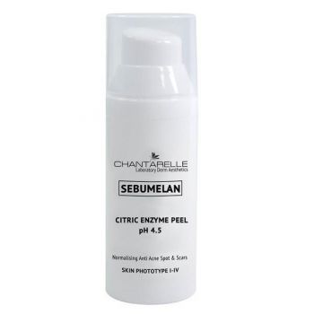 Exoliant Chantarelle Sebumelan Holistic Citric Enzyme Peel pH 4.5 Anti Acne Spot & Scars CD042050, 50ml de firma original