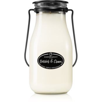 Milkhouse Candle Co. Creamery Berries & Cream lumânare parfumată Milkbottle