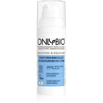 OnlyBio Bakuchiol & Squalane crema intens hidratanta pentru ten normal spre uscat