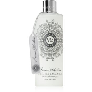 Vivian Gray Aroma Selection White Tea & Magnolia gel de dus si baie ieftina