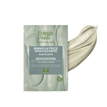 Masca cu argila verde siciliana si extract de salcie Masca cu argila verde siciliana si extract de salcie