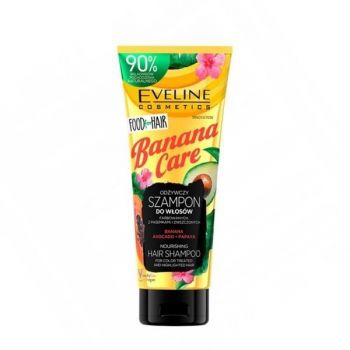 Sampon pentru par, Eveline Cosmetics, Food for Hair, Banana Care, 250 ml Sampon pentru par, Eveline Cosmetics, Food for Hair, Banana Care, 250 ml