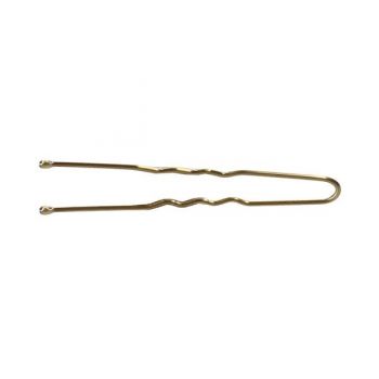 Ace ondulate aurii - Lussoni Hr Acc Wavy Pins Golden 4.5cm, 300 buc ieftin