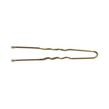 Ace ondulate aurii - Lussoni Hr Acc Wavy Pins Golden 7.5cm, 300 buc ieftin