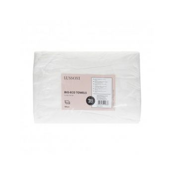 Prosoape de unica folosinta Bio Eco albe - Lussoni Dsp Towel Fiber Bio-Eko 70x50cm, 100 buc