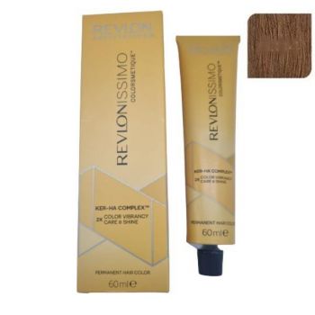 Vopsea Permanenta - Revlon Professional Revlonissimo Colorsmetique Ker-Ha Complex Permanent Hair Color, nuanta 6.34 dark golden copper blonde, 60ml de firma originala