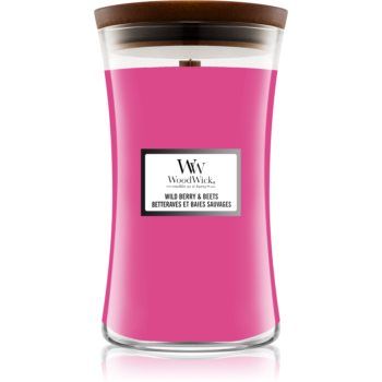 Woodwick Wild Berry & Beets lumânare parfumată cu fitil din lemn