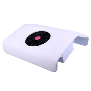 Aspirator manichiura Lila Rossa, cu suport pentru pila, alb, 20 W