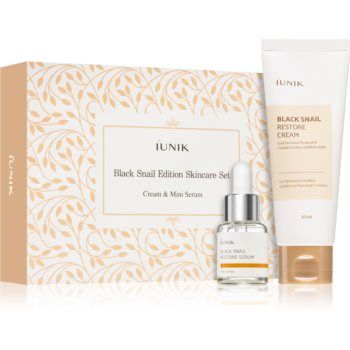 iUnik Black Snail set cadou pentru regenerarea și reînnoirea pielii