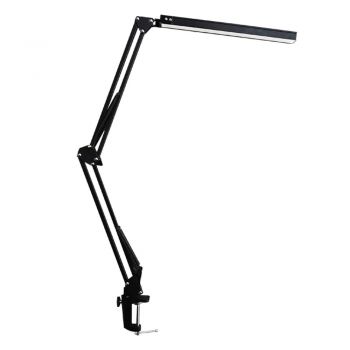 Lampa profesionala LED pentru masa, ajustabila, cu suport de prindere, negru