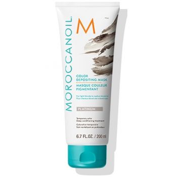 Masca coloranta pentru par Moroccanoil Color Depositing - Platinum 200ml