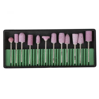 Set de 12 capete pentru freza, din ceramica, roz