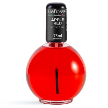 Ulei cuticule cu pensula, Lila Rossa, aroma Apple Red, 75 ml