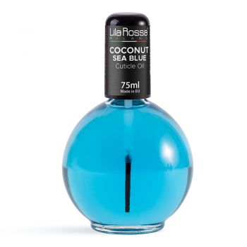 Ulei cuticule cu pensula, Lila Rossa, aroma Coconut Sea Blue, 75 ml