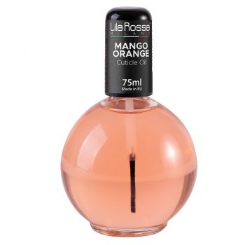 Ulei cuticule cu pensula, Lila Rossa, aroma Mango Orange, 75 ml