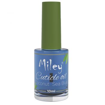 Ulei cuticule cu pensula, Miley, aroma Coconut Sea Blue, 10 ml ieftin