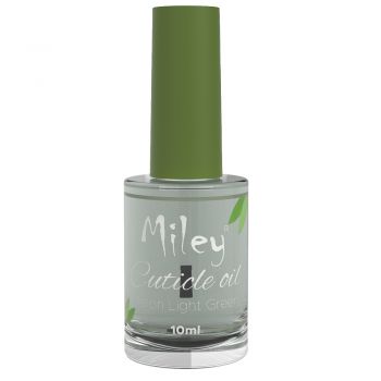 Ulei cuticule cu pensula, Miley, aroma Melon Light Green, 10 ml ieftin