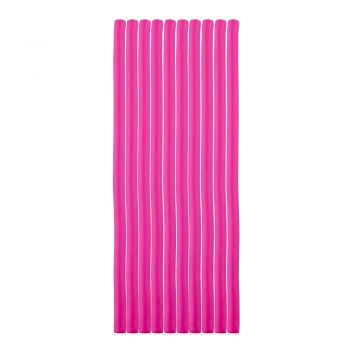 Bigudiuri flexibile, ondulare par, set de 10 bucati, roz ieftin