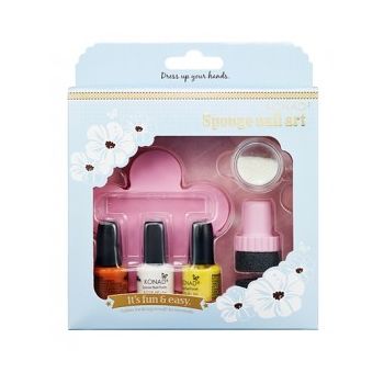 Konad set sponge set 2 - yellow, orange