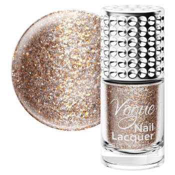 Lac de unghii, Lila Rossa, Vogue, gel effect, 10 ml, Gold Champagne