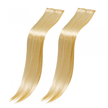 Set extensii clip-on Lila Rossa, 2 buc, 60 cm, blond, cu 2 clipsuri de firma originala