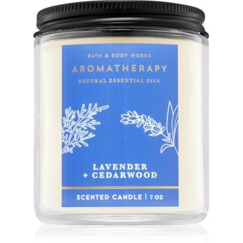 Bath & Body Works Lavender and Cedarwood lumânare parfumată