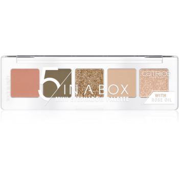 Catrice 5 In a Box paletă cu farduri de ochi mini
