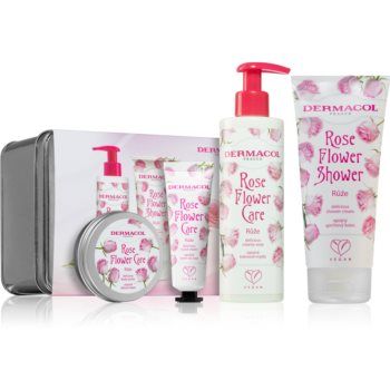 Dermacol Flower Care Rose set cadou (cu aromă de trandafiri) ieftina