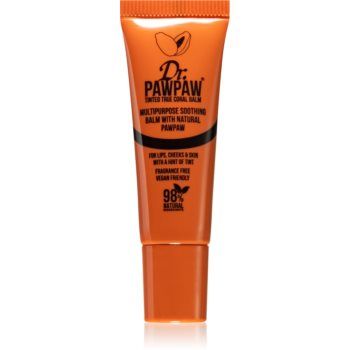 Dr. Pawpaw True Coral balsam tonic pentru buze si obraji ieftin