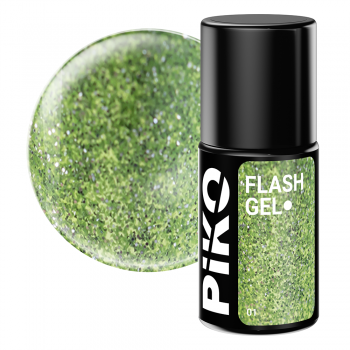 Oja semipermanenta Piko, Flash Gel, 7 g, 01 Green