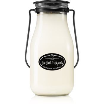 Milkhouse Candle Co. Creamery Sea Salt & Magnolia lumânare parfumată Milkbottle